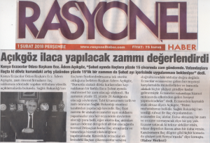 ŞUBAT 2018' DE ÇIKAN HABERLER
