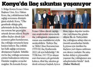 ARALIK 2022' DE BASINDA YER ALAN HABERLERİMİZ