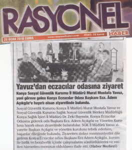 OCAK 2018' DE ÇIKAN HABERLER