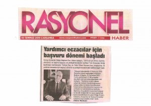 TEMMUZ 2019' DA BASINDA YER ALAN HABERLERİMİZ
