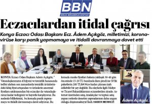 MART 2020' DE BASINDA YER ALAN HABERLERİMİZ