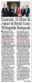 EKİM 2022' DE BASINDA YER ALAN HABERLERİMİZ