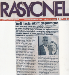 ŞUBAT 2018' DE ÇIKAN HABERLER