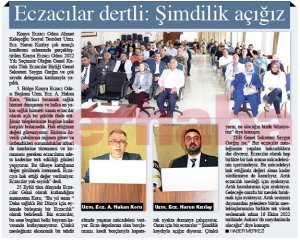 EYLÜL 2022' DE BASINDA YER ALAN HABERLERİMİZ