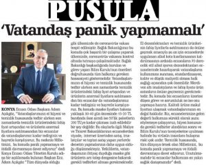 MART 2020' DE BASINDA YER ALAN HABERLERİMİZ