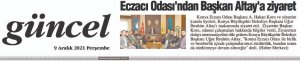 ARALIK 2021' DE BASINDA YER ALAN HABERLERİMİZ