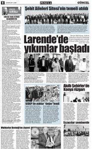 MAYIS 2017'DE ÇIKAN HABERLER