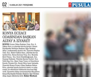 ARALIK 2021' DE BASINDA YER ALAN HABERLERİMİZ