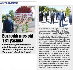 MAYIS 2020' DE BASINDA YER ALAN HABERLERİMİZ