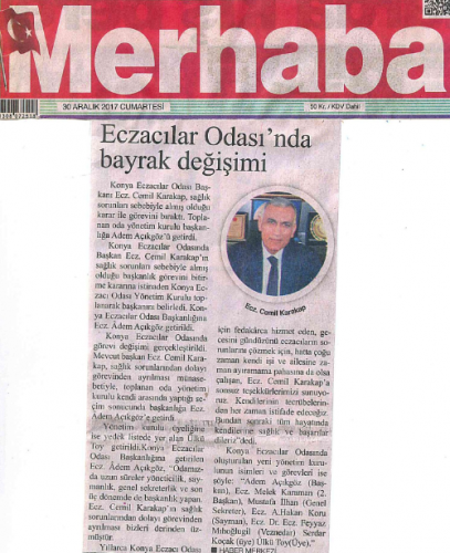 OCAK 2018' DE ÇIKAN HABERLER